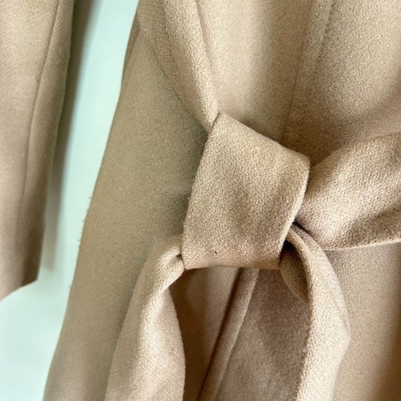 Ted Baker Rytaa Light Pink Short Belted Wool Pea Coat sz 3 - Picture 5 of 11